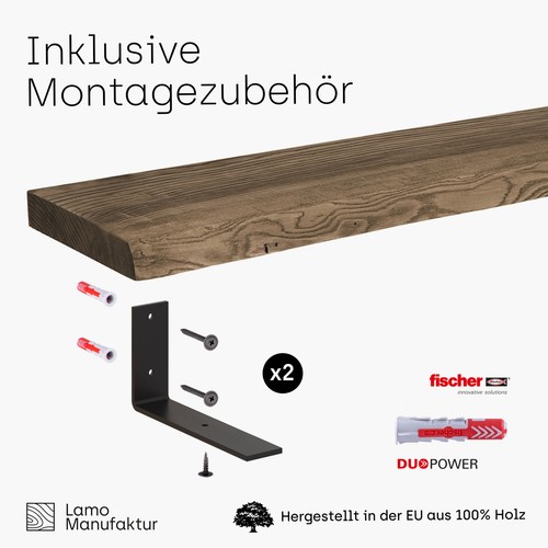 Lamo mensola legno massello - in,